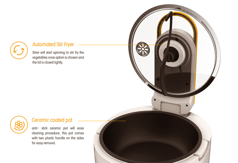 家电设计-一款自动搅拌锅